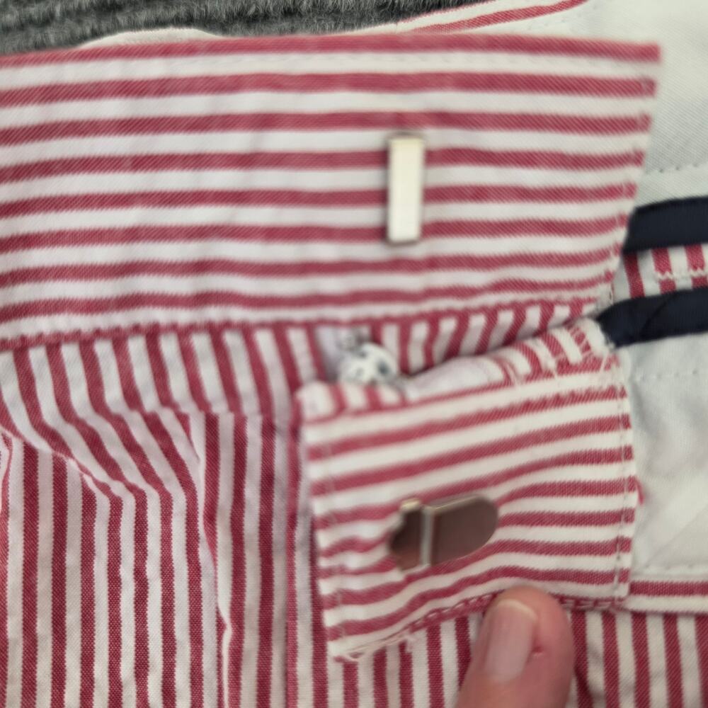 Cutter & Buck Men's Size 40 100% Cotton Red and White Seersucker Shorts - Picture 8 of 10